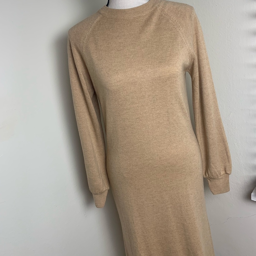 Vintage Butter Soft Brown Sweater Dress - Small/Medium